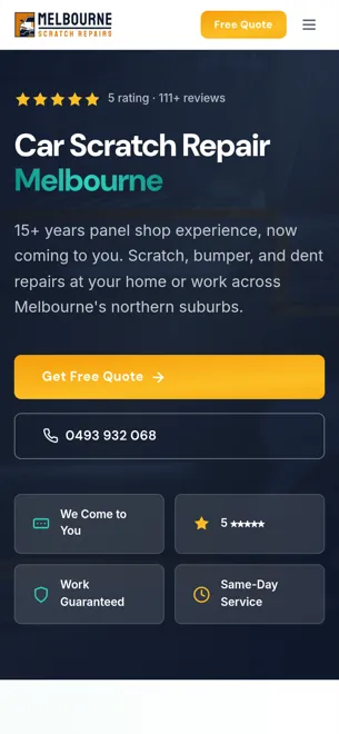 Melbourne Scratch Repairs on a phone
