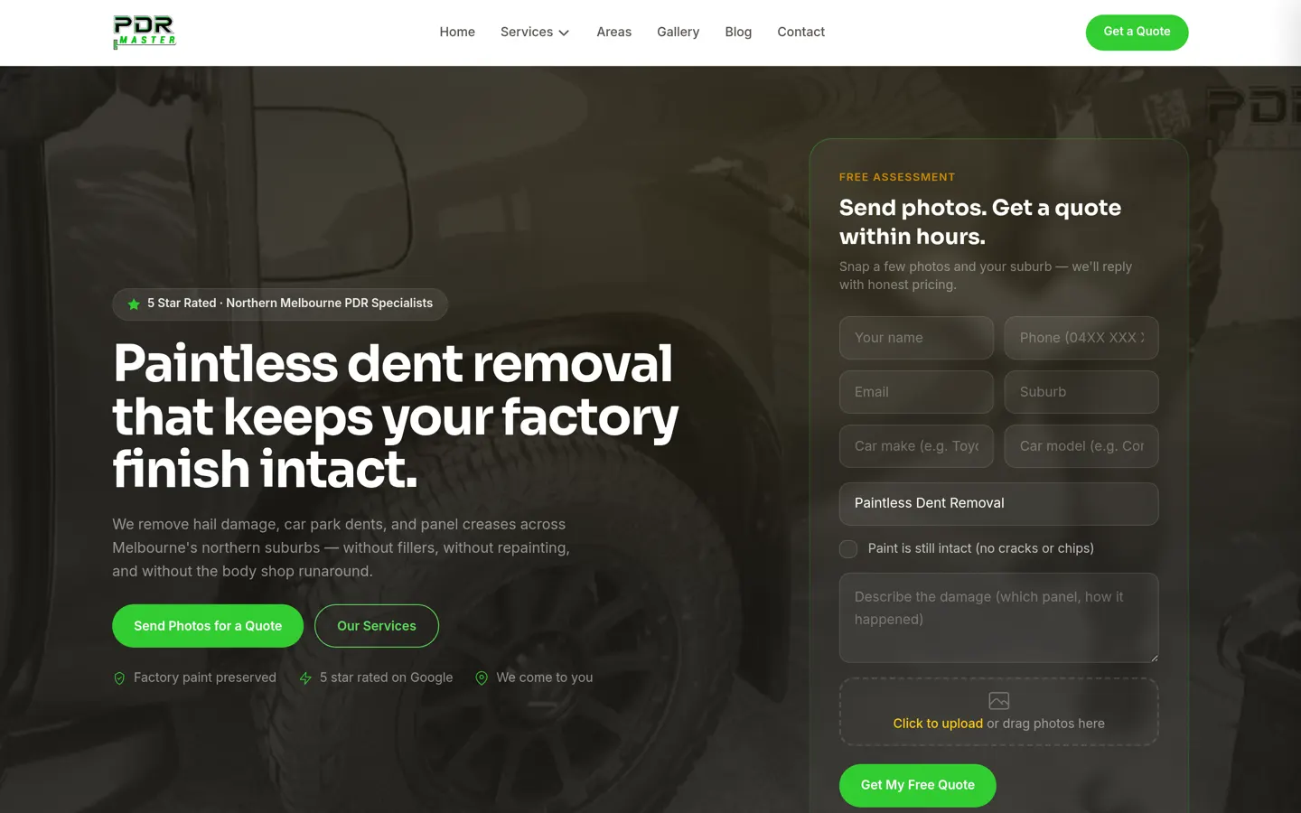 PDR Master website