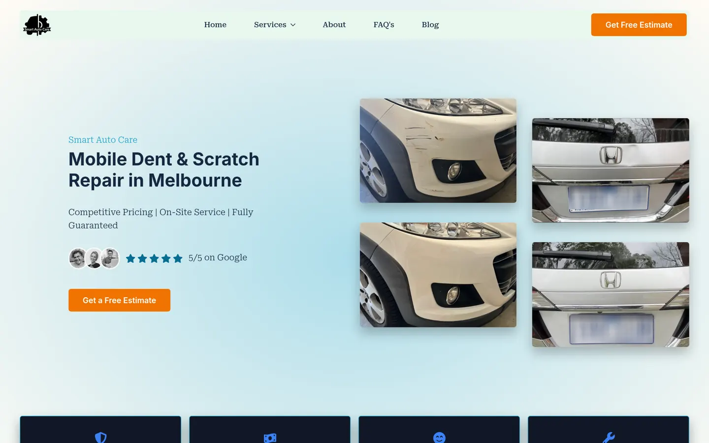 Smart Auto Care website