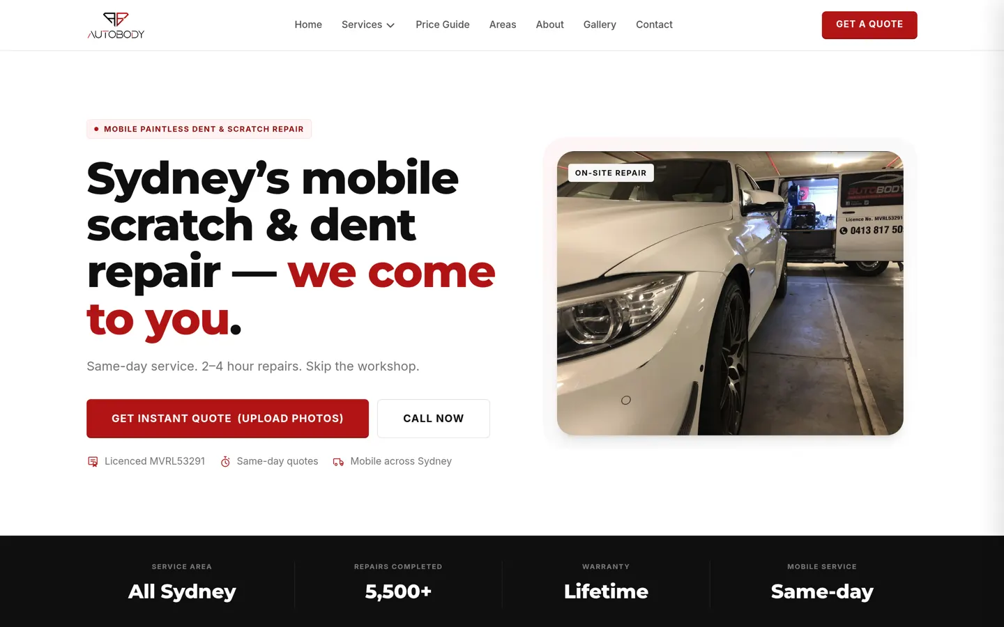 Sydney Autobody website