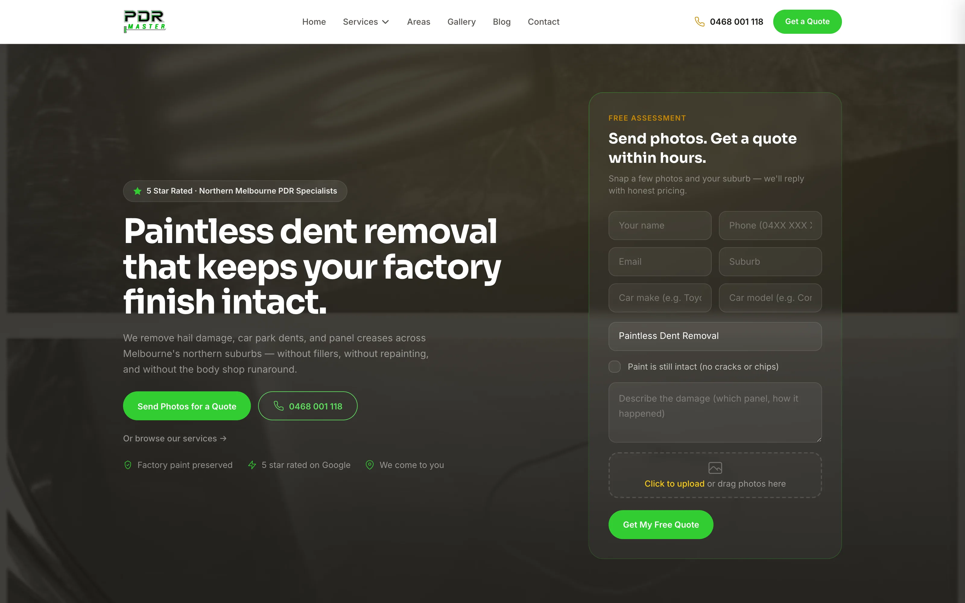 PDR Master website