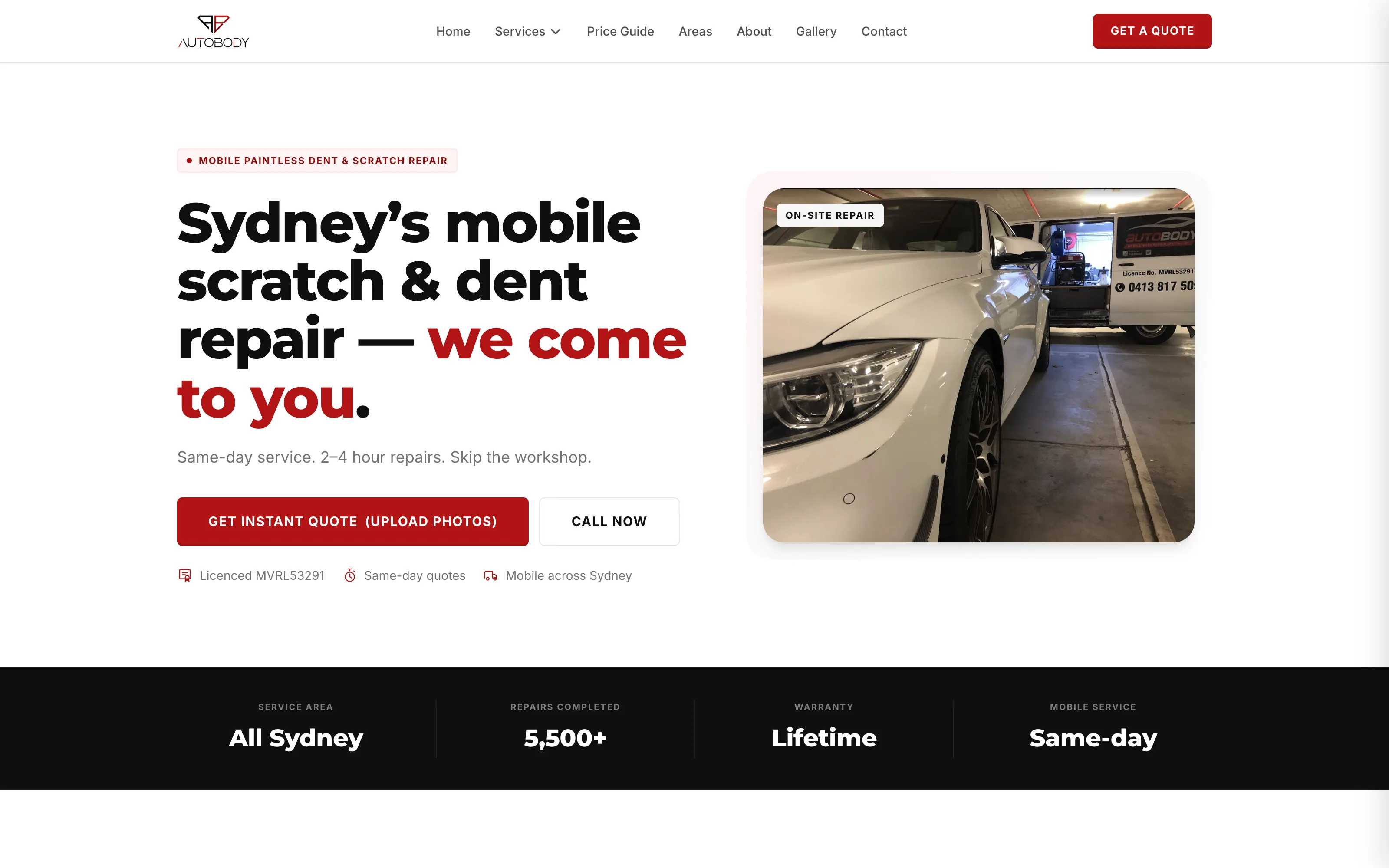 Sydney Autobody website